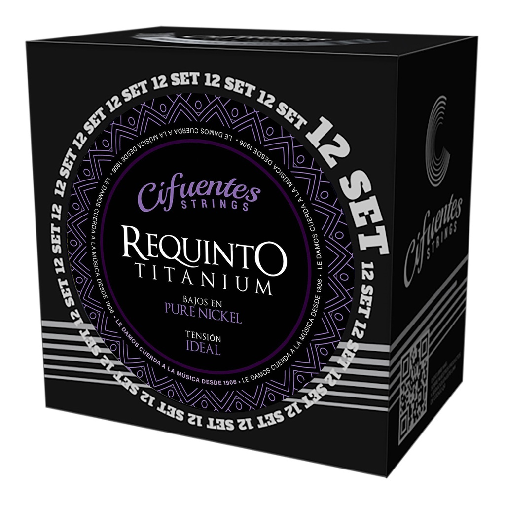 Set 12-Requinto-AC4-TI-Pure Nickel | Cifuentes Strings
